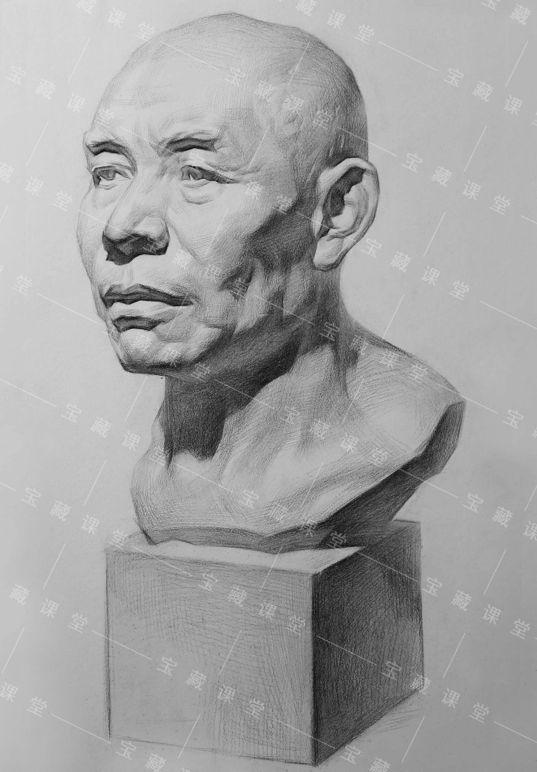 中考美术素描石膏像课程训练分享附视频宝藏美术网校