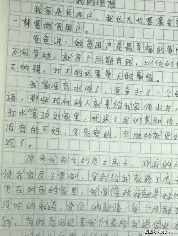 小学生的搞笑作文,不要看的入迷,会控制不住笑趴!