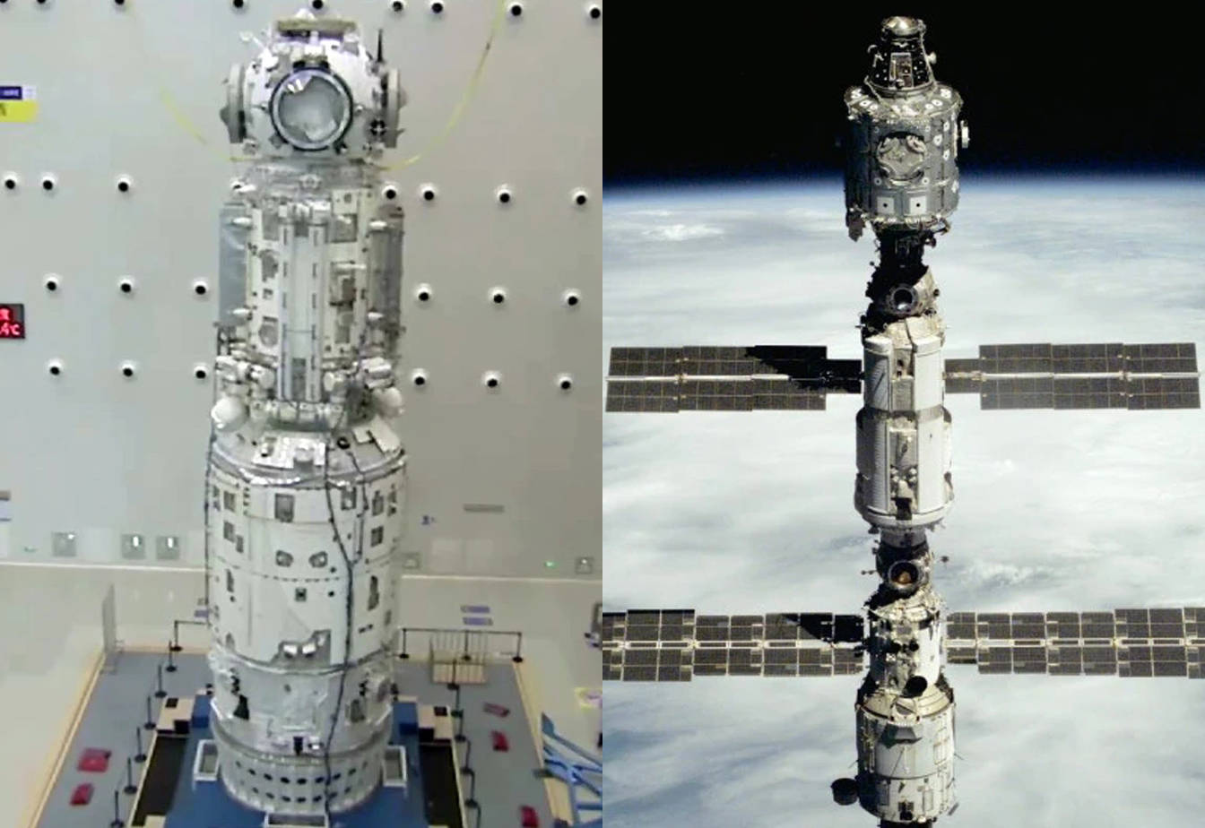 天和核心舱vs国际空间站三大舱段