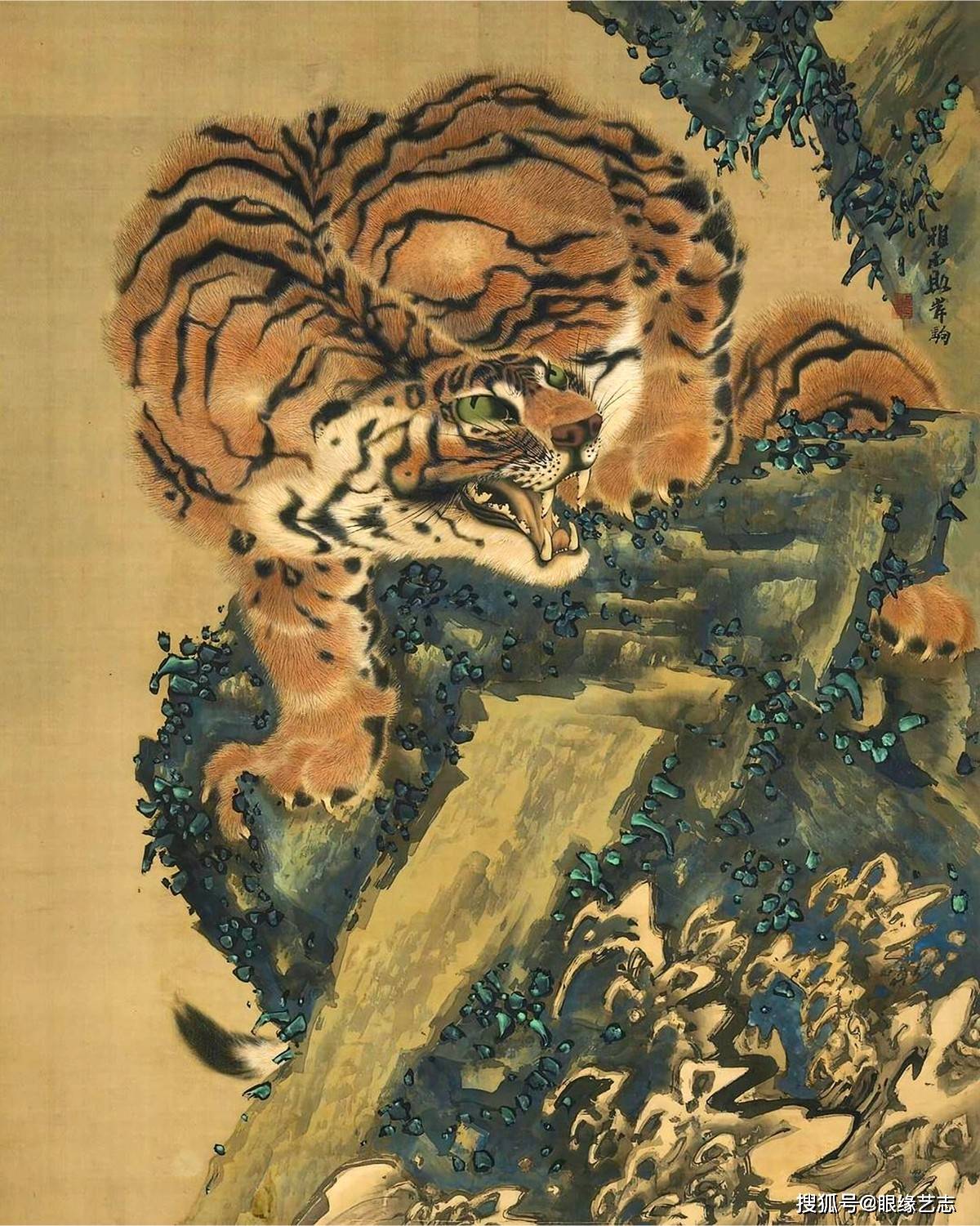 岸驹(1749-1838),是日本宫廷画家,同时也是江户时期的画虎名家.