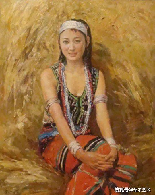 中国油画家李金明女性人物油画作品欣赏