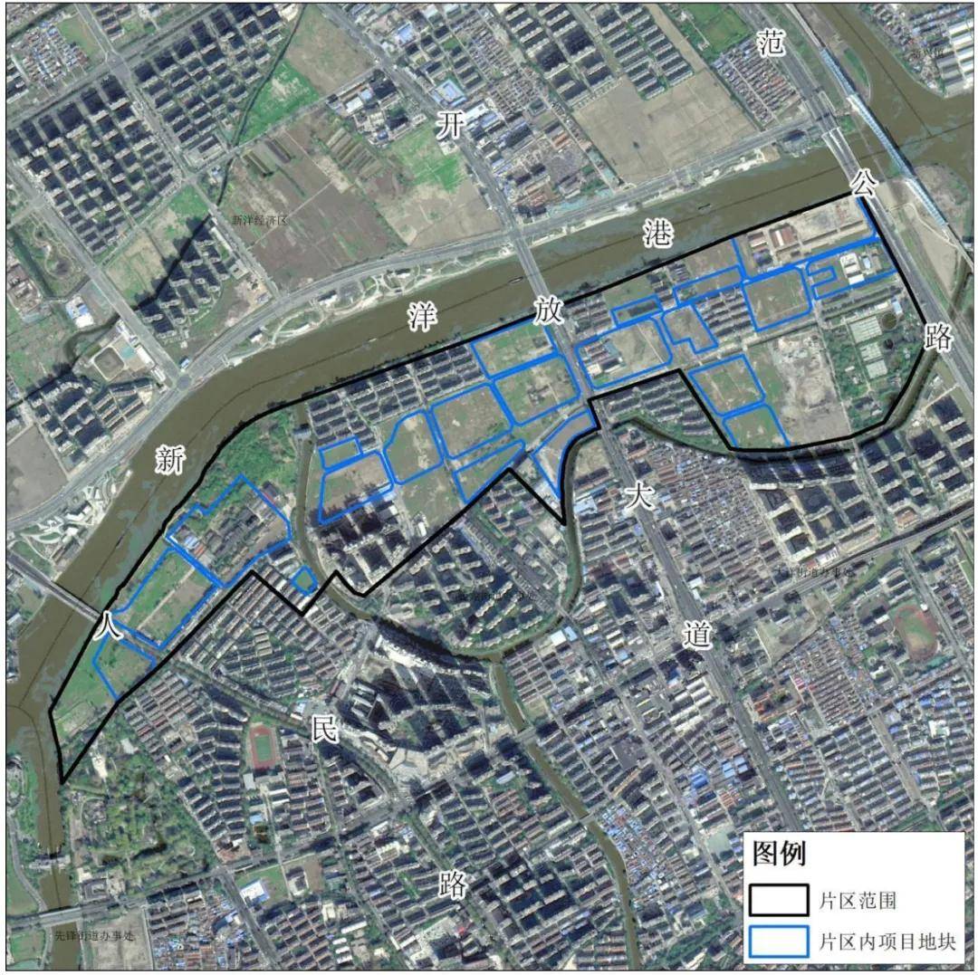 5,盐城市亭湖区毓龙街道成片开发片区分布影像图