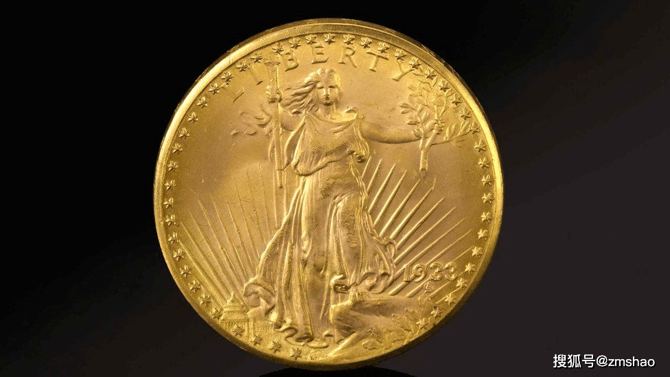 欣赏 | 世界硬币拍卖记录库存 1933 年双鹰金币顶部
