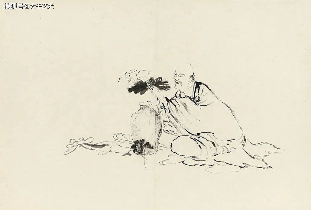 指画开山祖师高其佩指画人物册欣赏