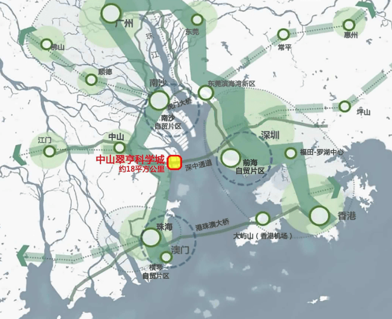 (深中通道中山出口地图)