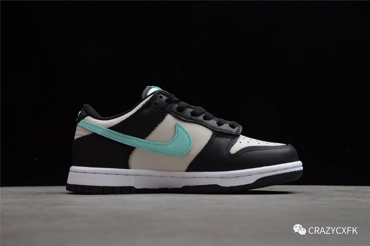 耐克灰黑绿 nike dunk low gs 蒂芙尼低帮滑板鞋