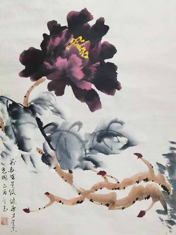 中国当代牡丹王画家——曾光国作品欣赏