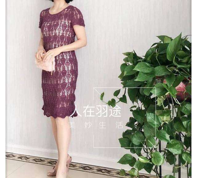 夏季镂空美衣,钩针编织经典连衣裙,太美了,附2款图解教程