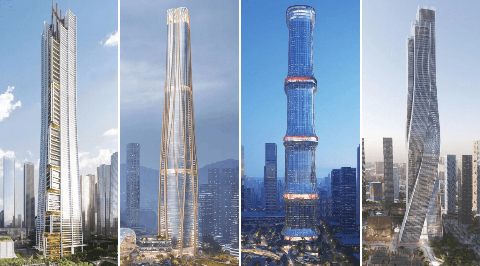深圳未来新地标高500米的湖贝塔三家设计公司中标候选