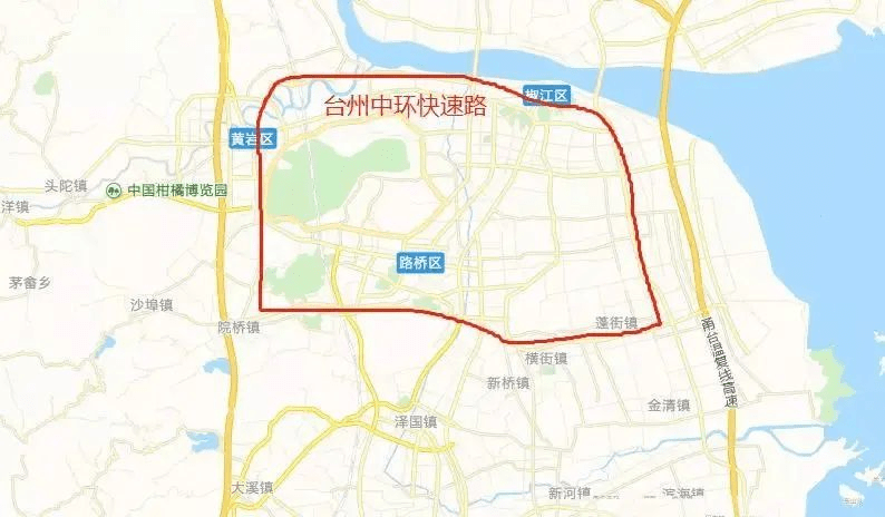 中环快速路示意图