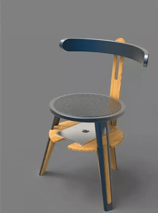 dual是一款简约的多功能椅子 由于其节省空间的堆叠设计 可以轻松变形