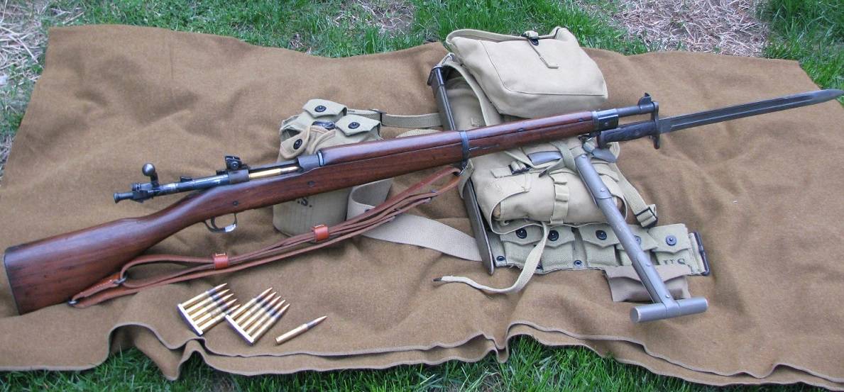 二战时期,斯普林菲尔德步枪以"花旗中正式"的名字活跃于中国战场