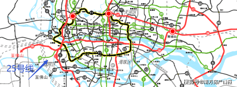 广州53条地铁高清规划图流出!