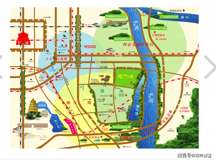 原创西安三环内,浐河边,公园旁的楼盘,你想不想买?