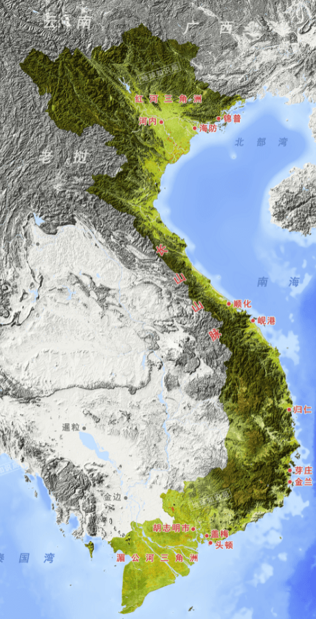 越南国家地图