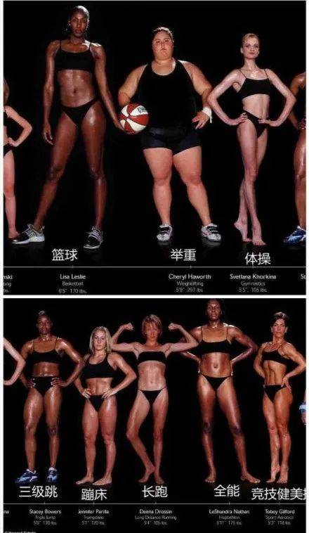 奥运健儿身材大对比,看完你想练哪个?_运动
