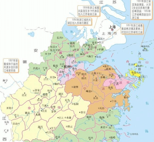 浙江省的区划调整,11个地级市之一,宁波市为何有10个区县?