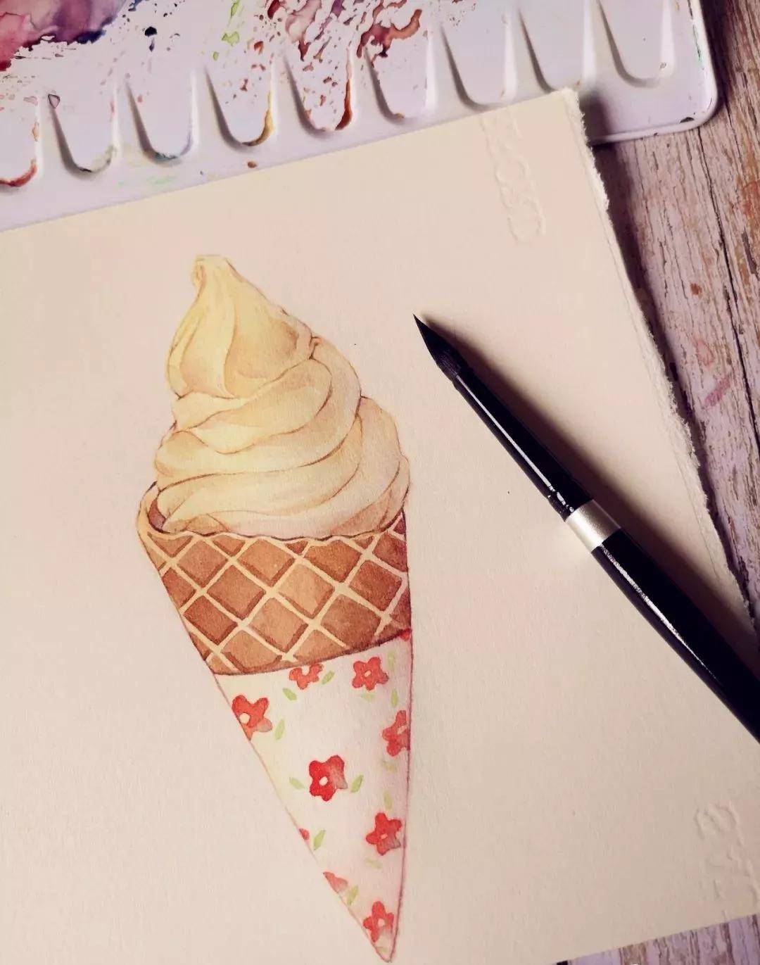 同年美术 | 炎炎夏日,一起来画甜筒冰激凌吧!