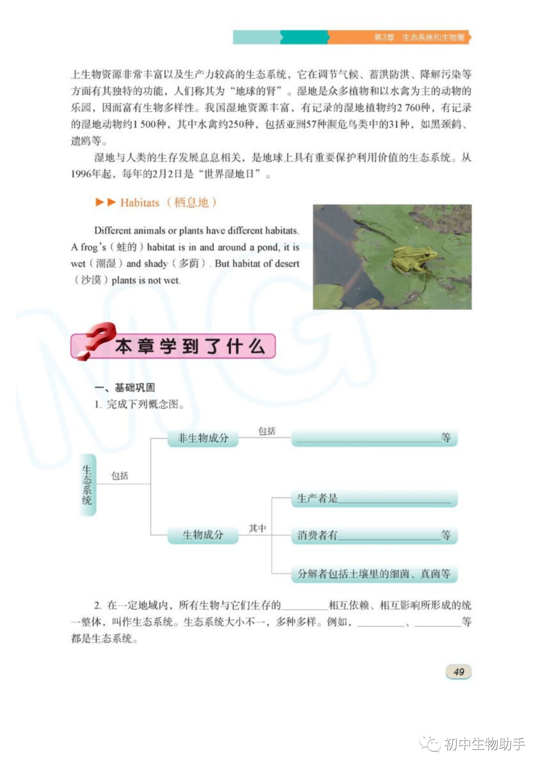 初一生物七年级上册电子课本pdf高清版下载(苏科版/江苏版)