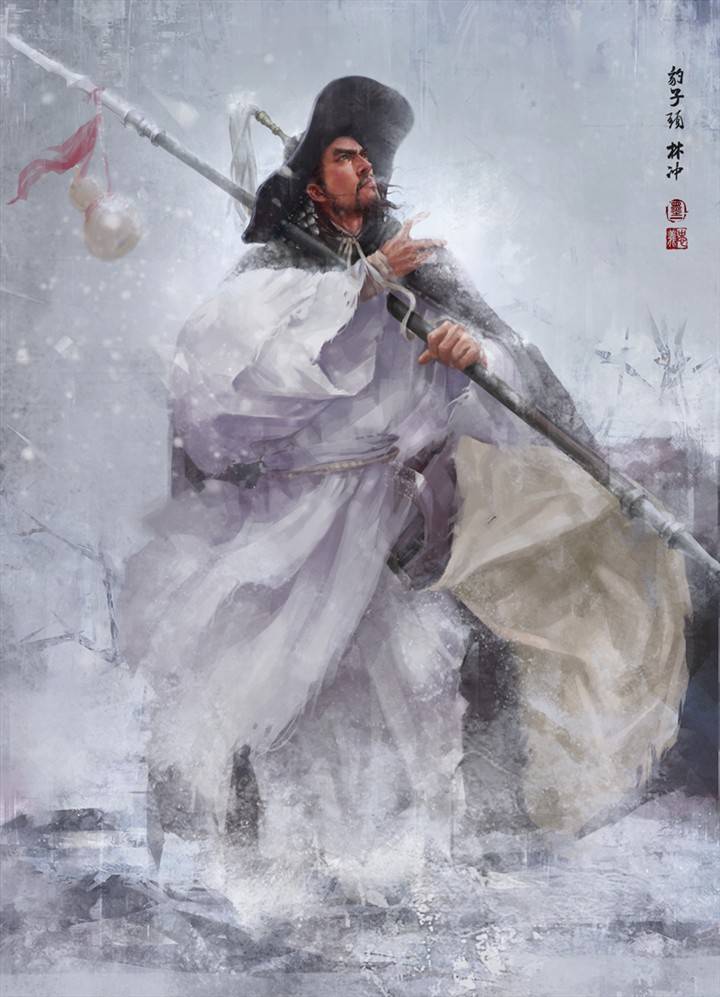 分别是,大刀关胜,豹子头林冲