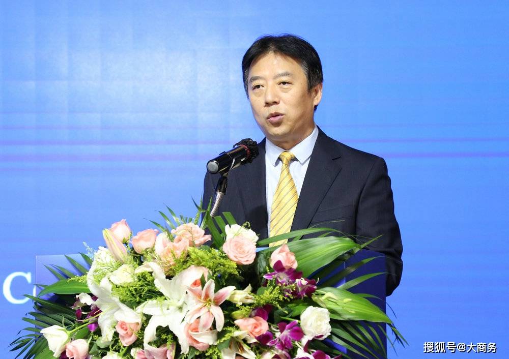 商务部外贸发展局副局长陈华明致辞. 伍鹏程 摄