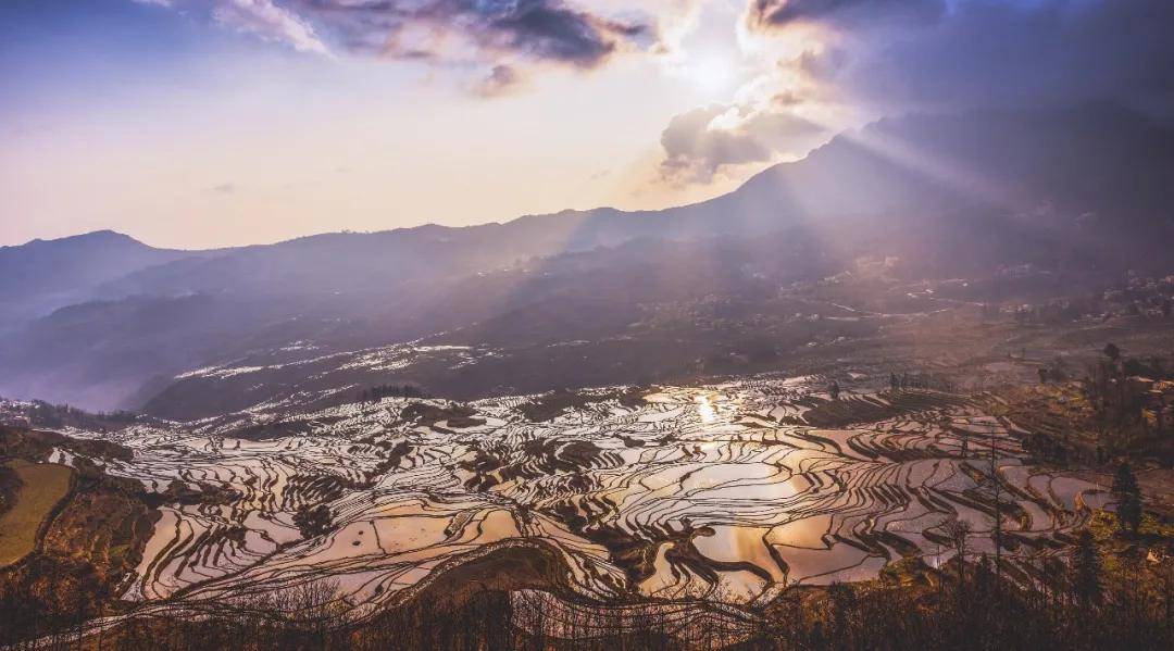 世界遗产在中国最美的山岭雕刻红河哈尼梯田文化景观