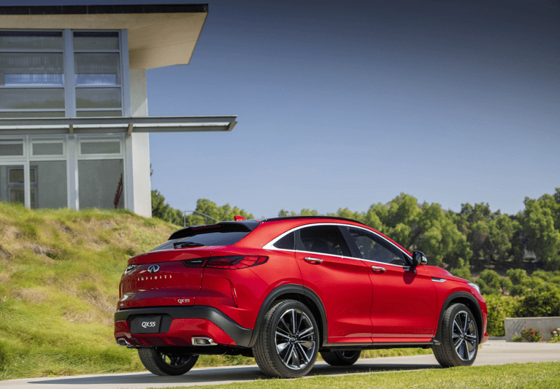 采用溜背式设计定位轿跑suv,英菲尼迪qx55