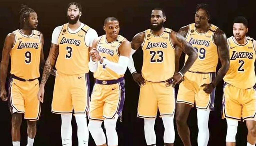 原创湖人5人首发浮现!三巨头在nba号召力十足,詹姆斯领衔一众老将