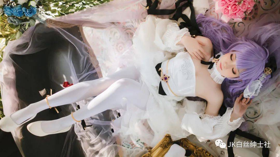 cos:二次元cos大赏独角兽梦想的纯白誓约cos正片@焖焖