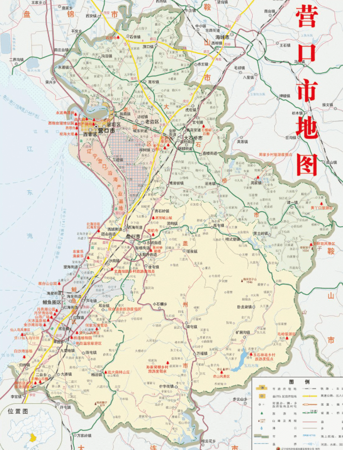 原创辽宁省的区划调整16个地级市之一营口市为何有6个区县