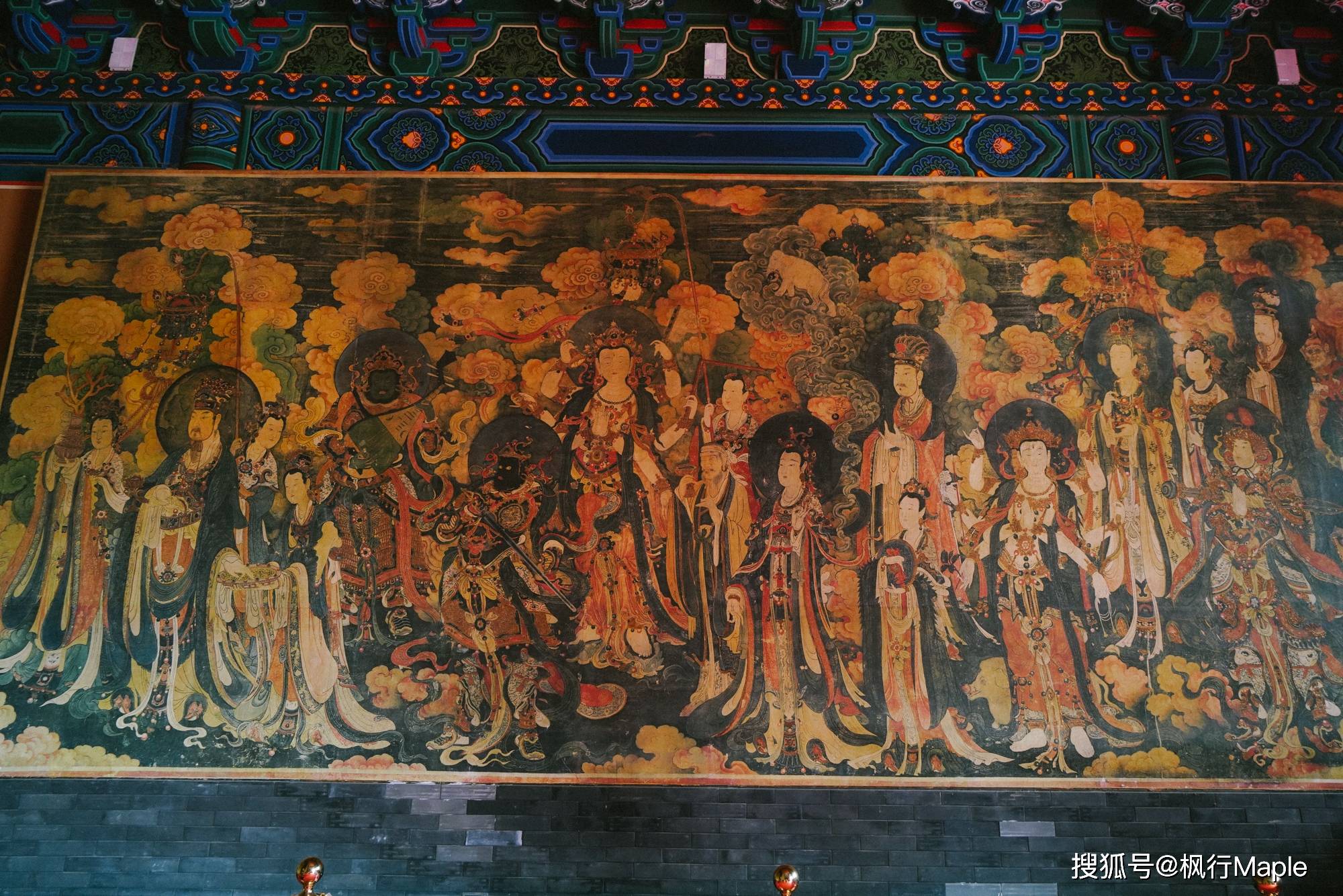 北京西郊法海寺,藏着近600年历史的明代壁画,精美程度媲美敦煌