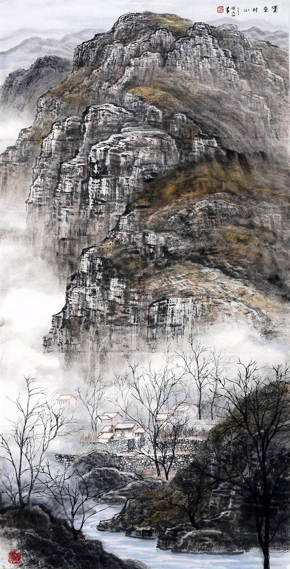 孙九江/堡垒村(三)/中国画
