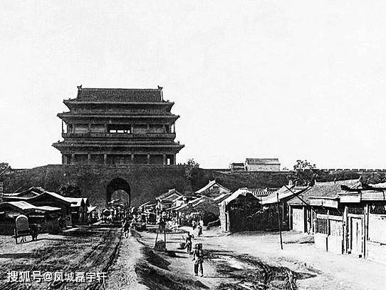 那些拆了的或幸存的老北京城门楼子,北京城门之崇文门(已拆)