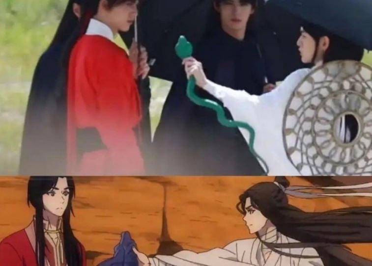 《吉星高照》路透,谢怜花城搂腰氛围感好绝,二人身高差也好好嗑