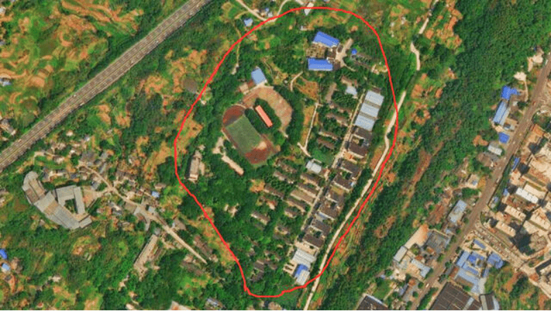 重庆北碚3所大学卫星图,西南大学极似一座园林,校园规模庞大