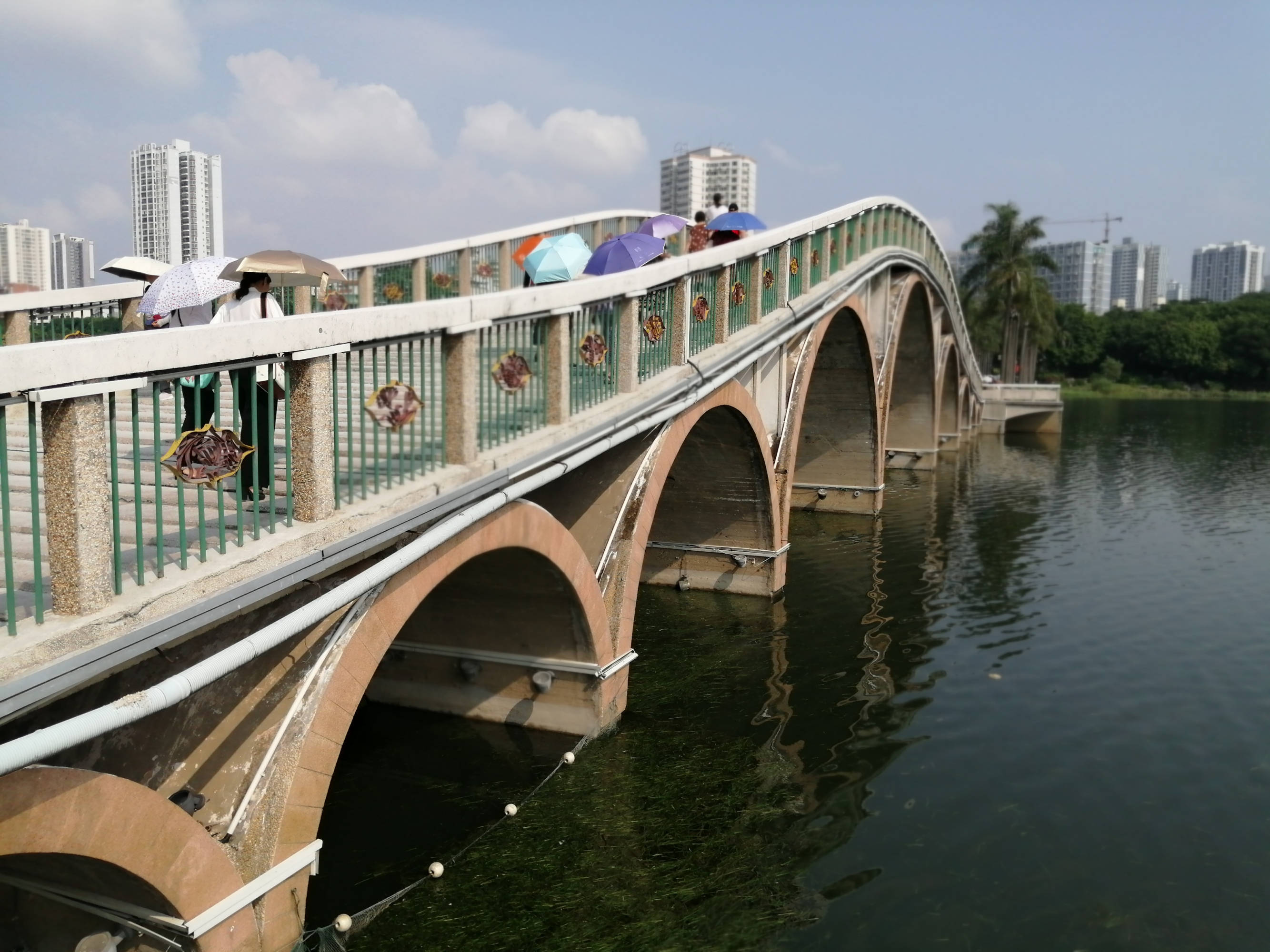 到南湖公园一定要去九孔桥,在这里看风景独好_南宁