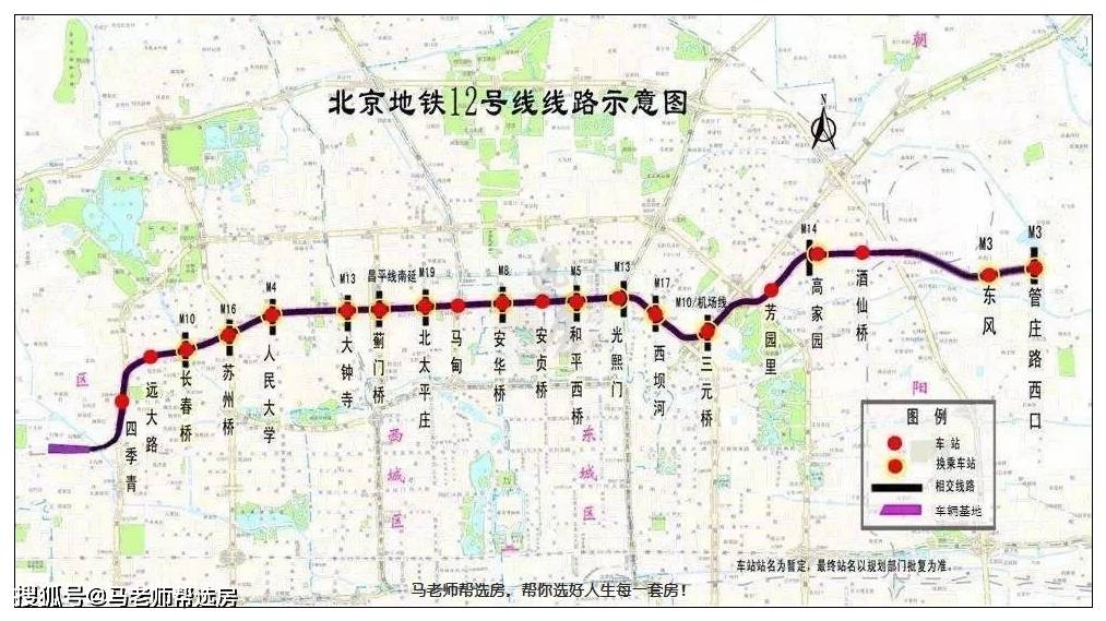 条重要的的轨道交通,经过项目西侧管庄路西口站,跟地铁3号线有换乘站