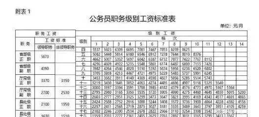 公务员事业单位工资标准表出炉,公务员工资待遇福利都会上涨_薪资