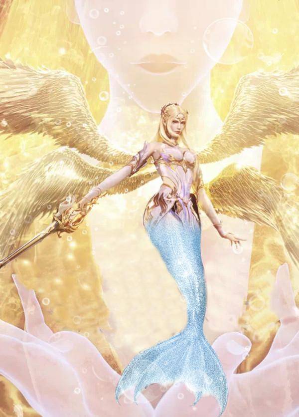 原创《斗罗》美女变身美人鱼,小舞鱼尾造型绝美,比比东是永远滴神