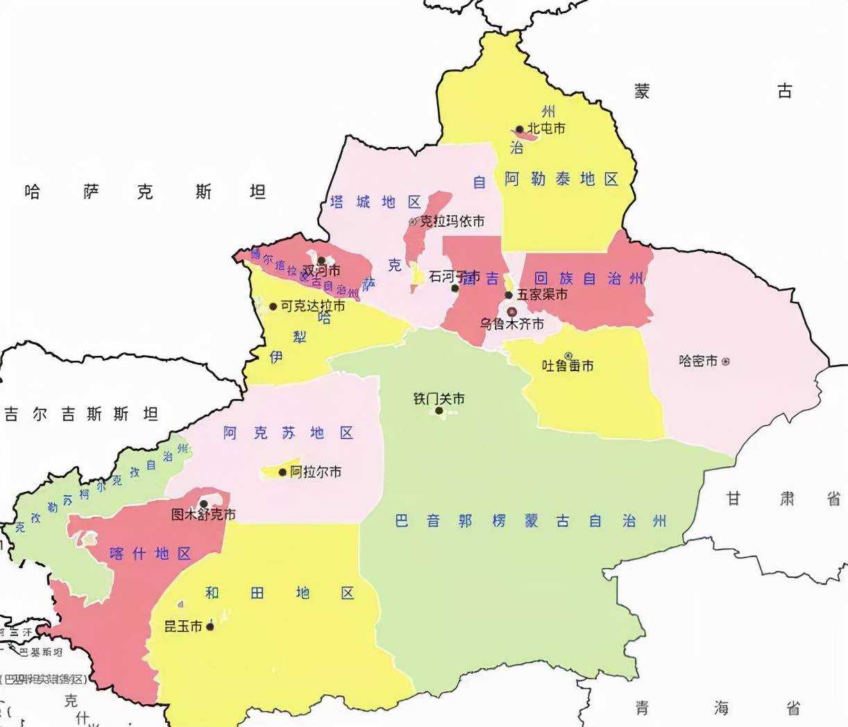 新疆的区划调整5个地区之一喀什地区如何有12个区县