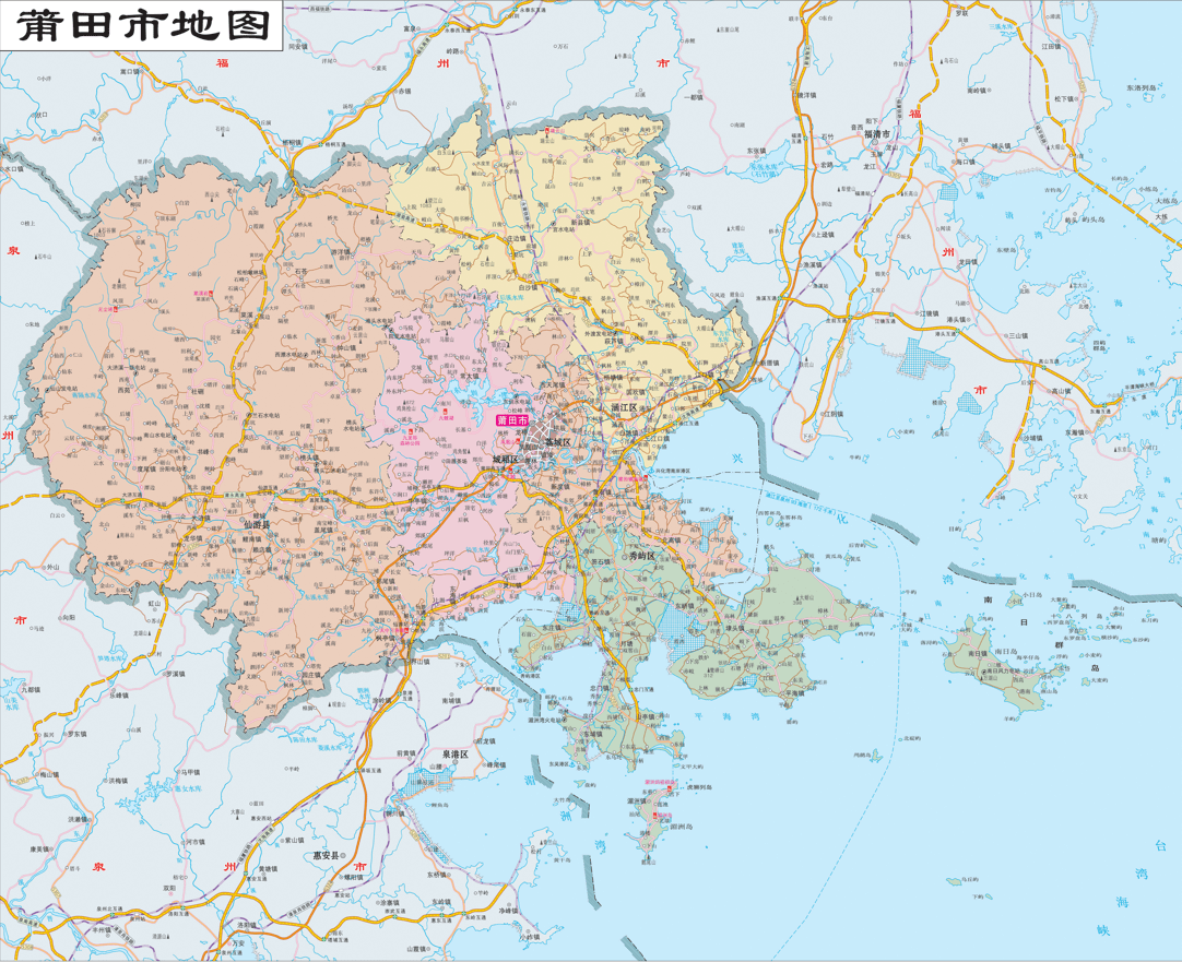 仅辖1县的福建莆田市,历史上它的面积就这么小吗,是如何导致的