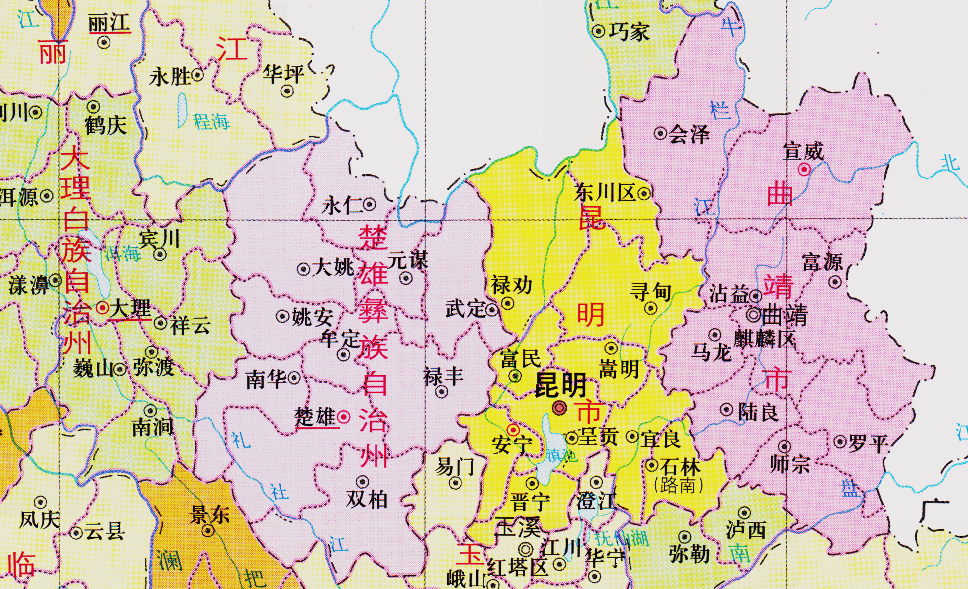 云南省的区划调整8个地级市之一曲靖市为何有9个区县