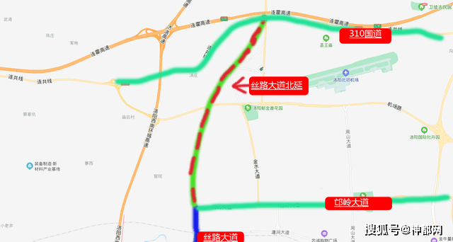 55亿!洛阳这条新的城市主干道即将北延"三新"地区一线牵