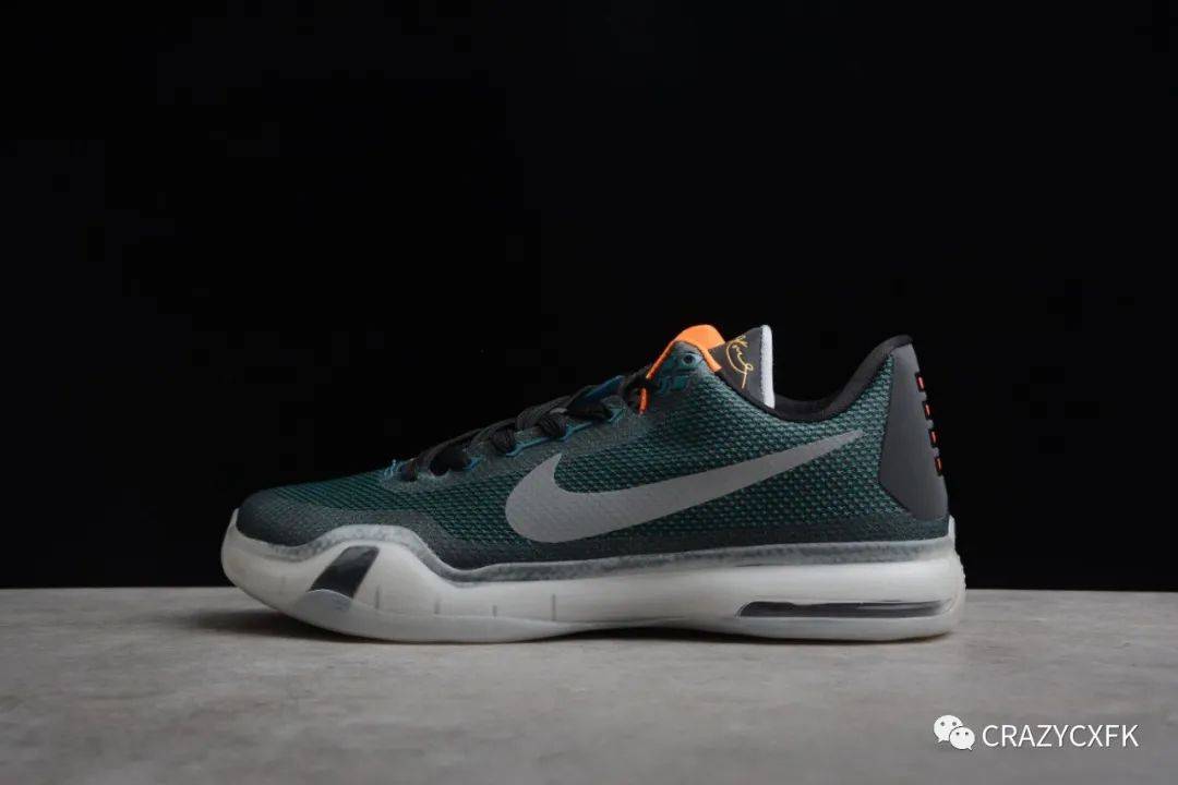 科比十代飞行员nikekobe10flight黑青色篮球鞋