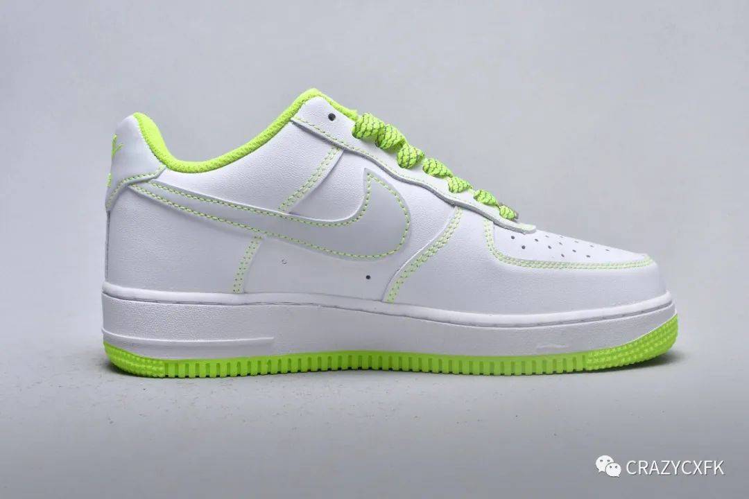 荧光绿满天星 nike air force 1 low 耐克空军一号低帮运动鞋