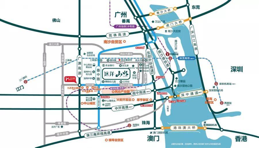 2021浏河规划最新动态,浏河2021年最新规划图 中山火炬《远洋山水》76㎡~118㎡三四房 2021最新动态