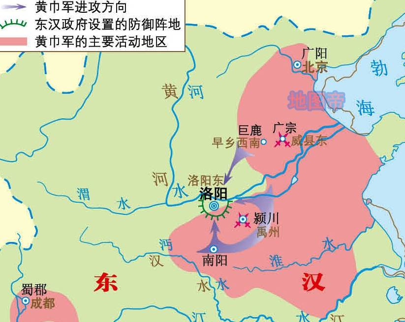 原创从昆阳之战,到魏蜀吴三足鼎立,东汉简史(12幅地图)