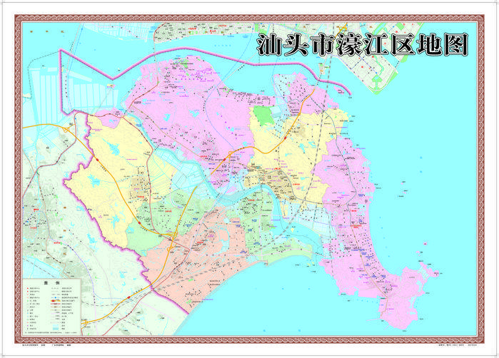 快收藏汕头市最新公众版地图来了六区一县的高清版都在这里