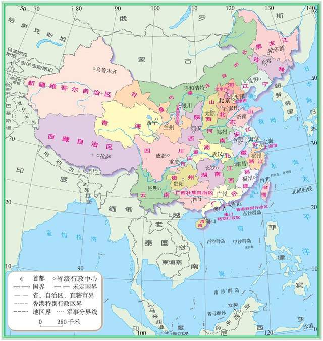 原创中国实际面积远大于美国为什么翻看地图却总感觉相差不大