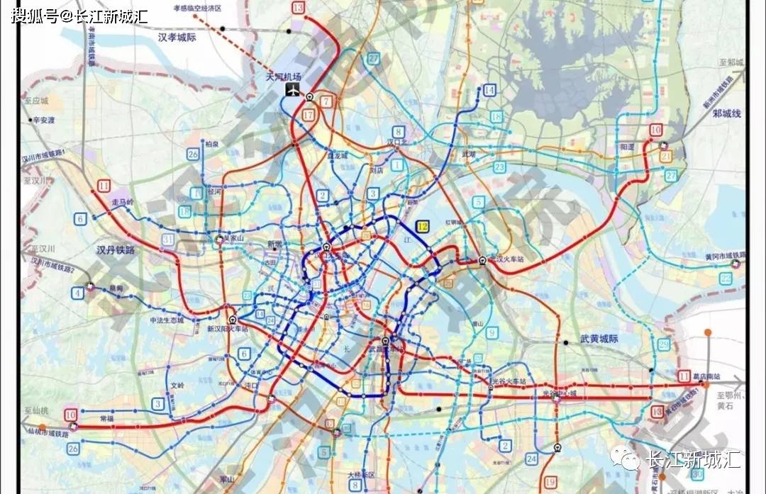 官宣:13号线纳入第五轮规划,17,20号线拟纳入市域铁路建设规划!_武汉